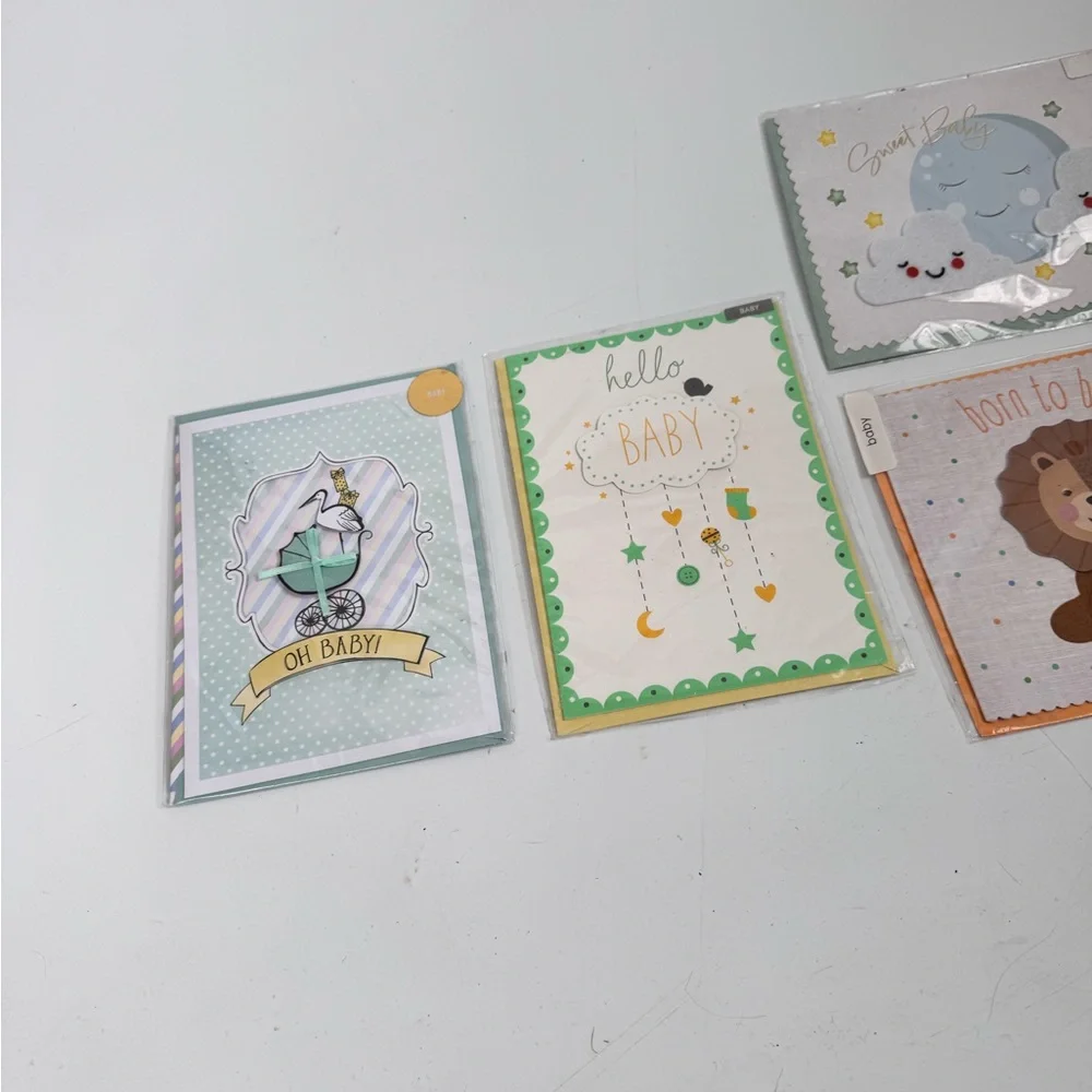 Set of 5 Baby Greeting Cards
